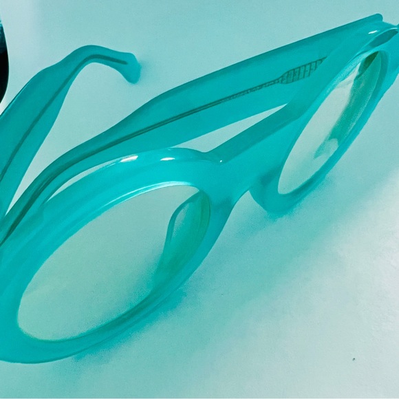 Dior Accessories - Blue Round Retro Pop Art Space Age Mod Eyeglass Frames